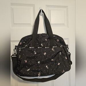 LeSportSac Harper Bag Flower Dreamcatcher Print Crossbody Tote Boston Overnight